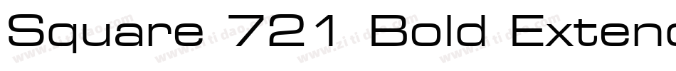 Square 721 Bold Extended BT字体转换